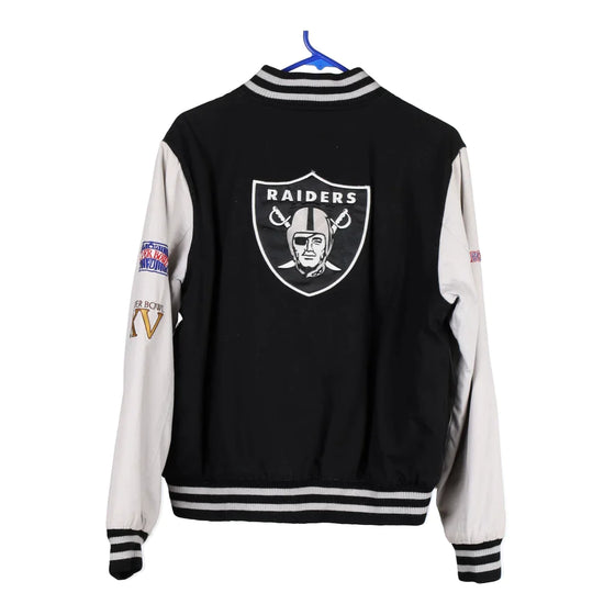 Vintage black Las Vegas Raiders Nfl Varsity Jacket - womens small