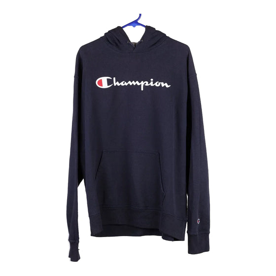 Vintage navy Champion Hoodie - mens large