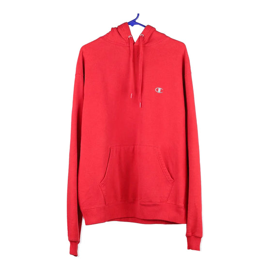 Red champion best sale hoodie men