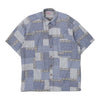 Vintage blue Match Town Patterned Shirt - mens large