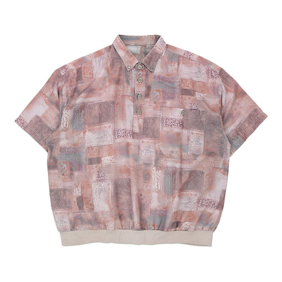 Vintage pink Unbranded Patterned Shirt - mens large