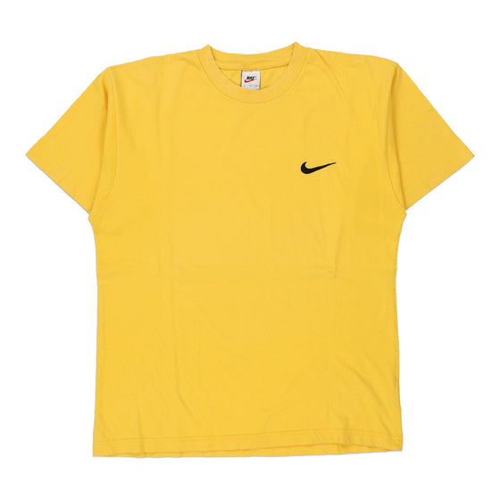 Vintage yellow Nike T-Shirt - mens medium