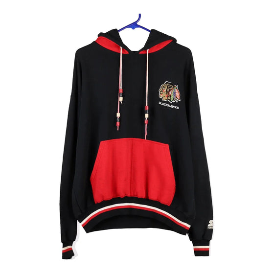 Vintage black Chicago Blackhawks Starter Hoodie - womens large