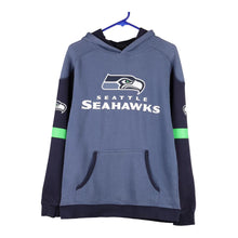  Vintage blue Seattle Seahawks Nfl Hoodie - mens medium