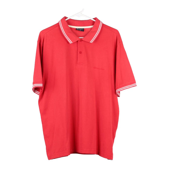 Vintage red Champion Polo Shirt - mens large