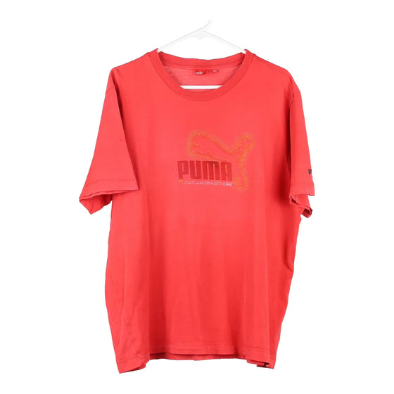 Vintage red Puma T-Shirt - mens x-large