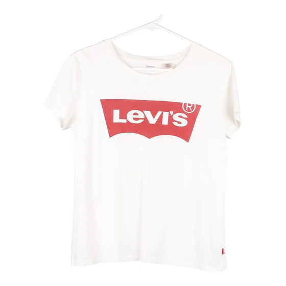 Pre-Loved white Levis T-Shirt - womens x-small