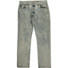 Levis 501 Acid Wash Jeans - 34W 31L - Multicoloured Cotton