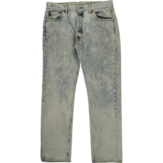 Levis 501 Acid Wash Jeans - 34W 31L - Multicoloured Cotton