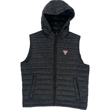  Guess Hooded Puffer Gilet - XL - Black Polyester