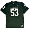 Nike Michigan State Jersey - Large - Green Nylon