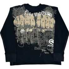  Ecko Unltd MMA Graphic Long Sleeve Sweatshirt - XL - Black Cotton