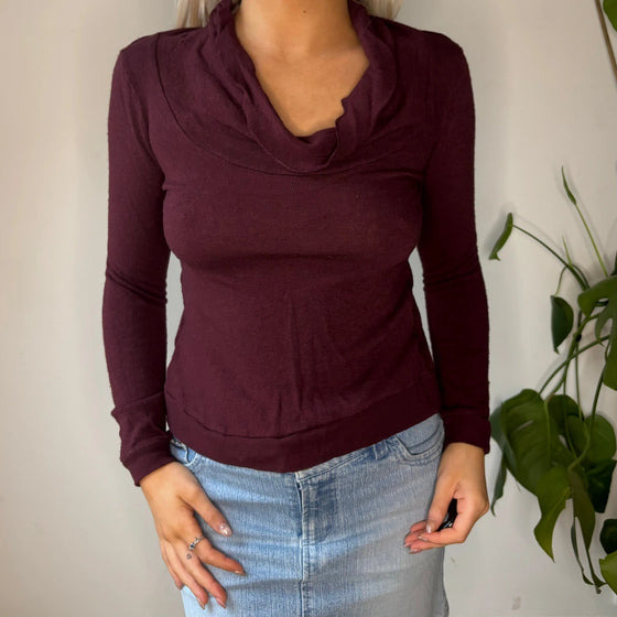 Vintage burgundy Intimissimi Jumper - womens small