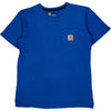 Carhartt Blue Pocket T-Shirt - Large - Blue Cotton