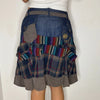 Vintage multicoloured Desigual Mini Skirt - womens 28" waist