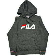  Fila Logo Hoodie - XL - Grey Polyester Cotton Blend