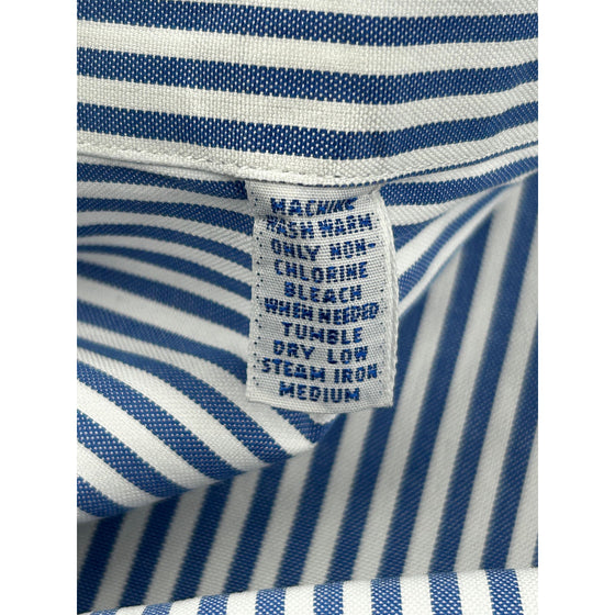 Ralph Lauren Yarmouth Striped Shirt - Large - Blue Cotton