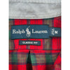 Ralph Lauren Classic Fit Plaid Shirt - Medium - Red Cotton