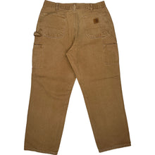  Carhartt Loose Original Fit Trousers - 36W 32L - Brown Cotton