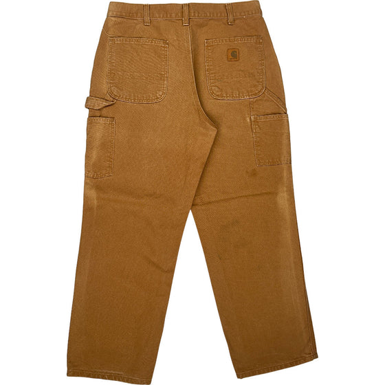 Carhartt Original Dungaree Fit Trousers - 34W 30L - Brown Cotton