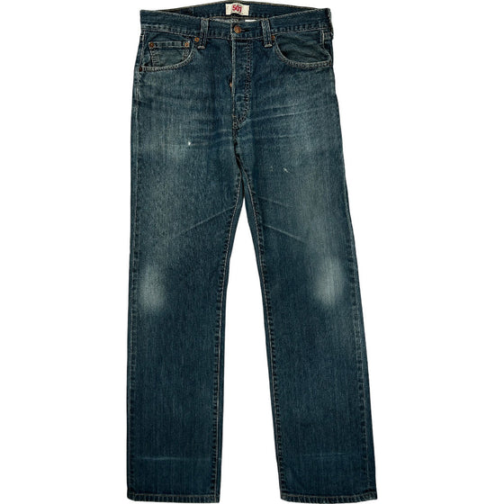 Levis 501 Jeans - 34W 33L - Blue Cotton