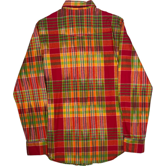 Polo Ralph Lauren Plaid Shirt - Medium - Red Multicoloured Cotton