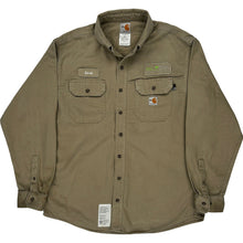  Carhartt FR Shirt - Large - Khaki Cotton Nylon