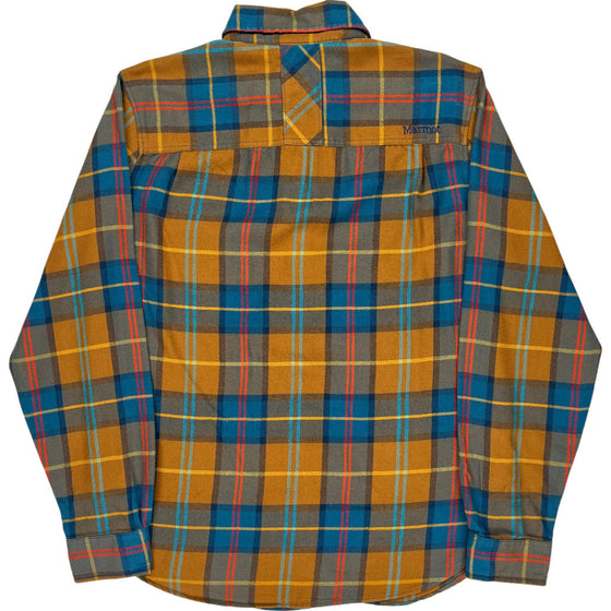 Marmot Plaid Flannel Shirt - Medium - Multicoloured Cotton Blend