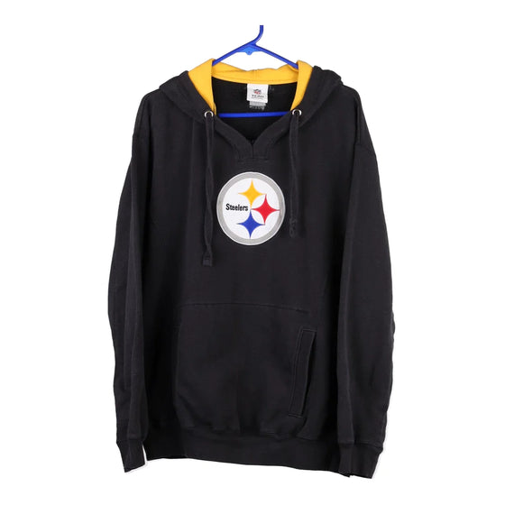 Vintage black Pittsburgh Steelers Nfl Hoodie - mens x-large