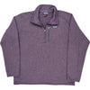 Patagonia 1/4 Zip Fleece - XL - Purple Polyester