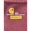 Carhartt K87 Original Fit Pocket T-Shirt - 2XL - Burgundy Cotton