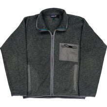  Patagonia Zip-Up Fleece Jacket - Medium - Grey Polyester