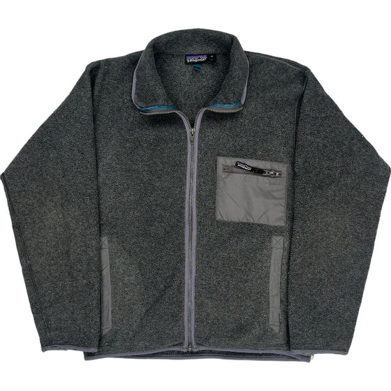 Patagonia Zip-Up Fleece Jacket - Medium - Grey Polyester