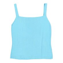  Unbranded Strap Top - Small Blue Cotton Blend - Thrifted.com