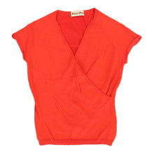  Penny Pull Top - Medium Orange Cotton Blend - Thrifted.com