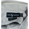 Ralph Lauren Yarmouth Striped Shirt - Large - Blue Cotton