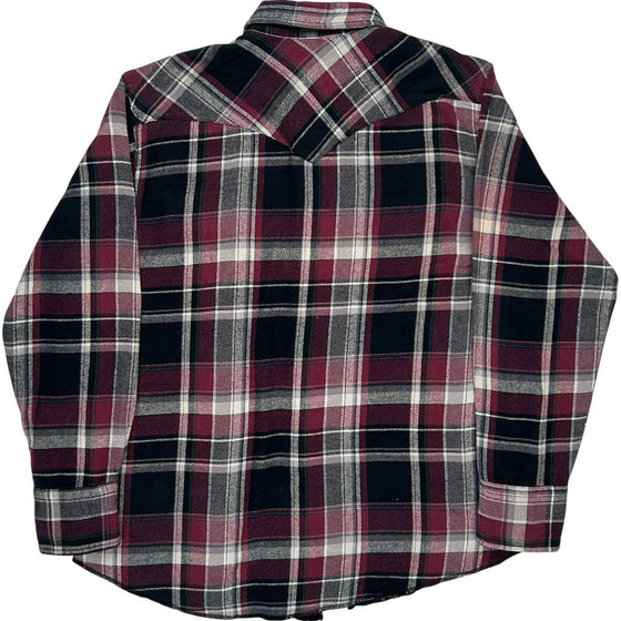 Wrangler Checked Long Sleeve Shirt - Large - Multicoloured Cotton