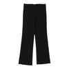 Versace Trousers - 32W UK 12 Black Wool Blend