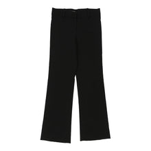  Versace Trousers - 32W UK 12 Black Wool Blend