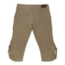  Armani Jeans Shorts - 30W UK 8 Khaki Cotton Blend