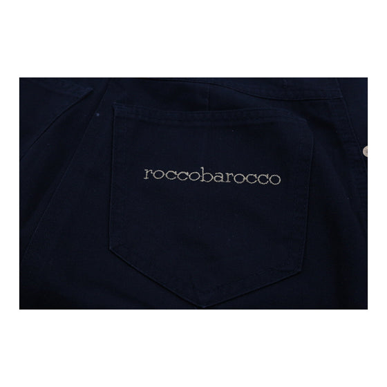 Roccobarocco Skirt - 28W UK 8 Black Cotton