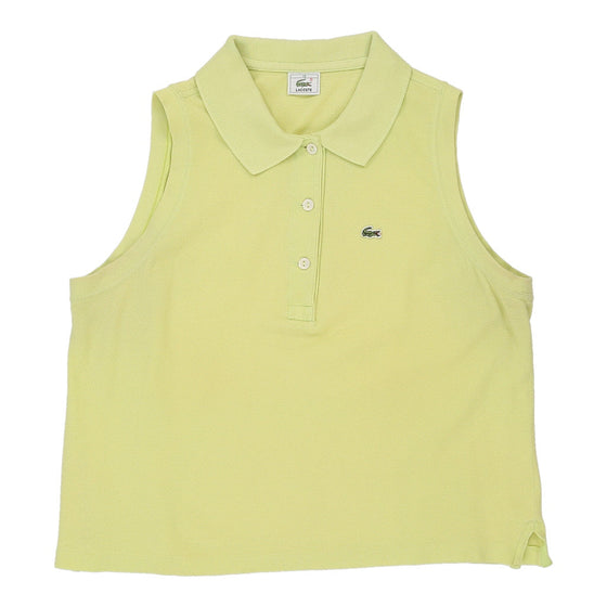 Lacoste Polo Top - Large Yellow Cotton