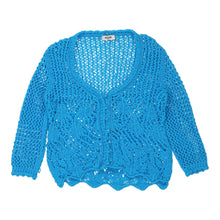  Moschino Jeans Crochet Top - Medium Blue Polyamide