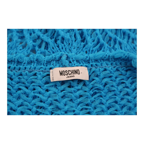 Moschino Jeans Crochet Top - Medium Blue Polyamide