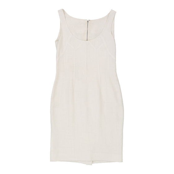 Dolce & Gabbana Sheath Dress - Medium White Cotton Blend