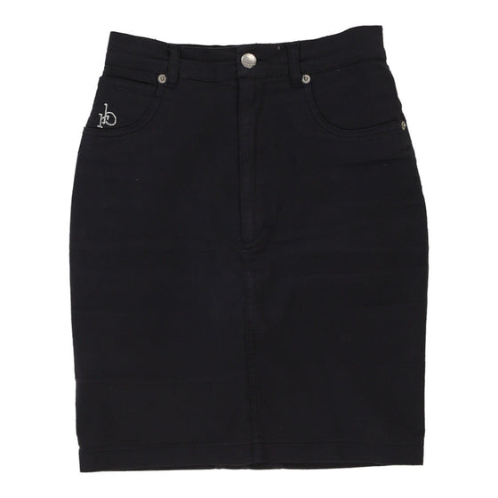 Roccobarocco Skirt - 24W UK 4 Navy Cotton Blend