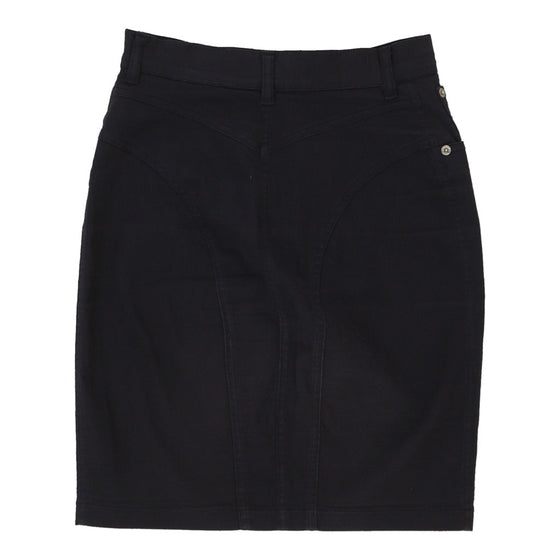 Roccobarocco Skirt - 24W UK 4 Navy Cotton Blend