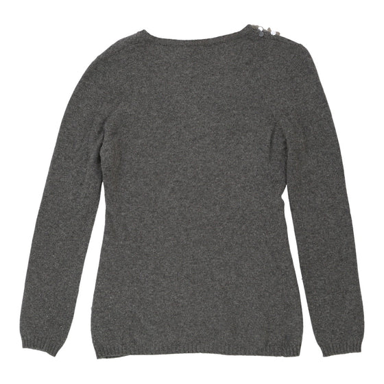 Blugirl Jumper - Small Grey Wool Blend