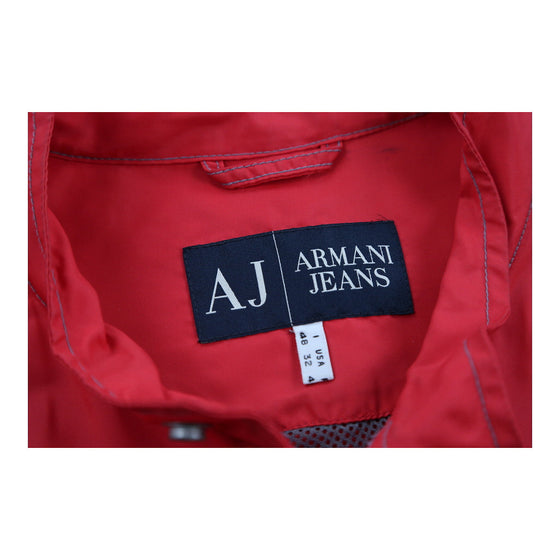 Armani Jeans Jacket - Large Red Polyamide