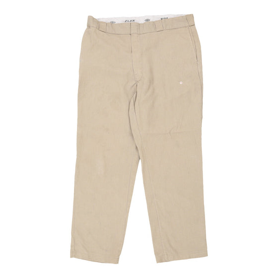 874 Dickies Trousers - 39W 30L Beige Polyester Blend - Thrifted.com